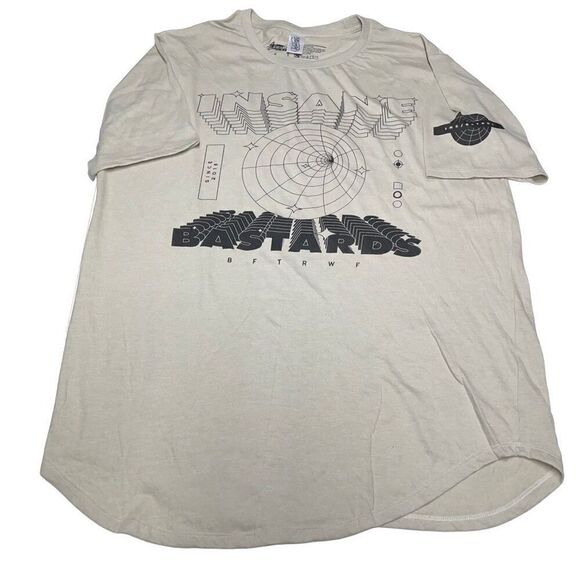 Insane Clothing Worm Hole Insane Bastards Extended Tee - Picture 1 of 6